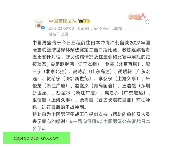 中国男篮冲击世界杯资格赛关键战，球迷期待精彩表现与逆转机会